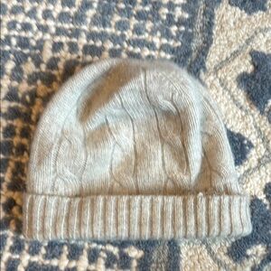 Cashmere Ralph Lauren Cable Knit Beanie